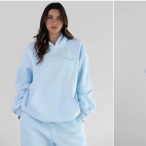 Comfrt Pastel Bundle Baby Blue Hoodie & Sweatpants Set